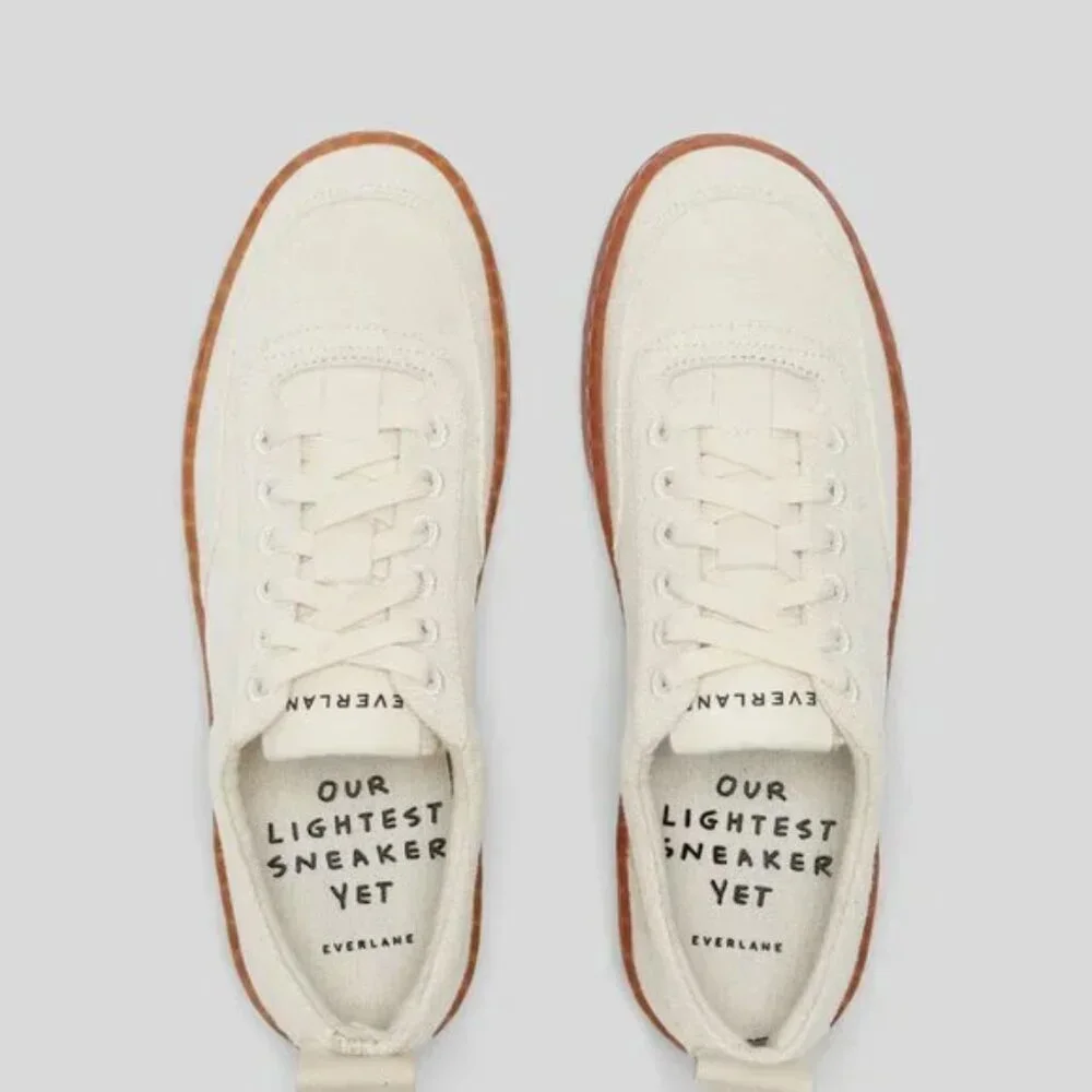 Everlane The‎ Tread Bare Sneaker Canvas Gum Sole Unisex Lightweight Shoe 12/10